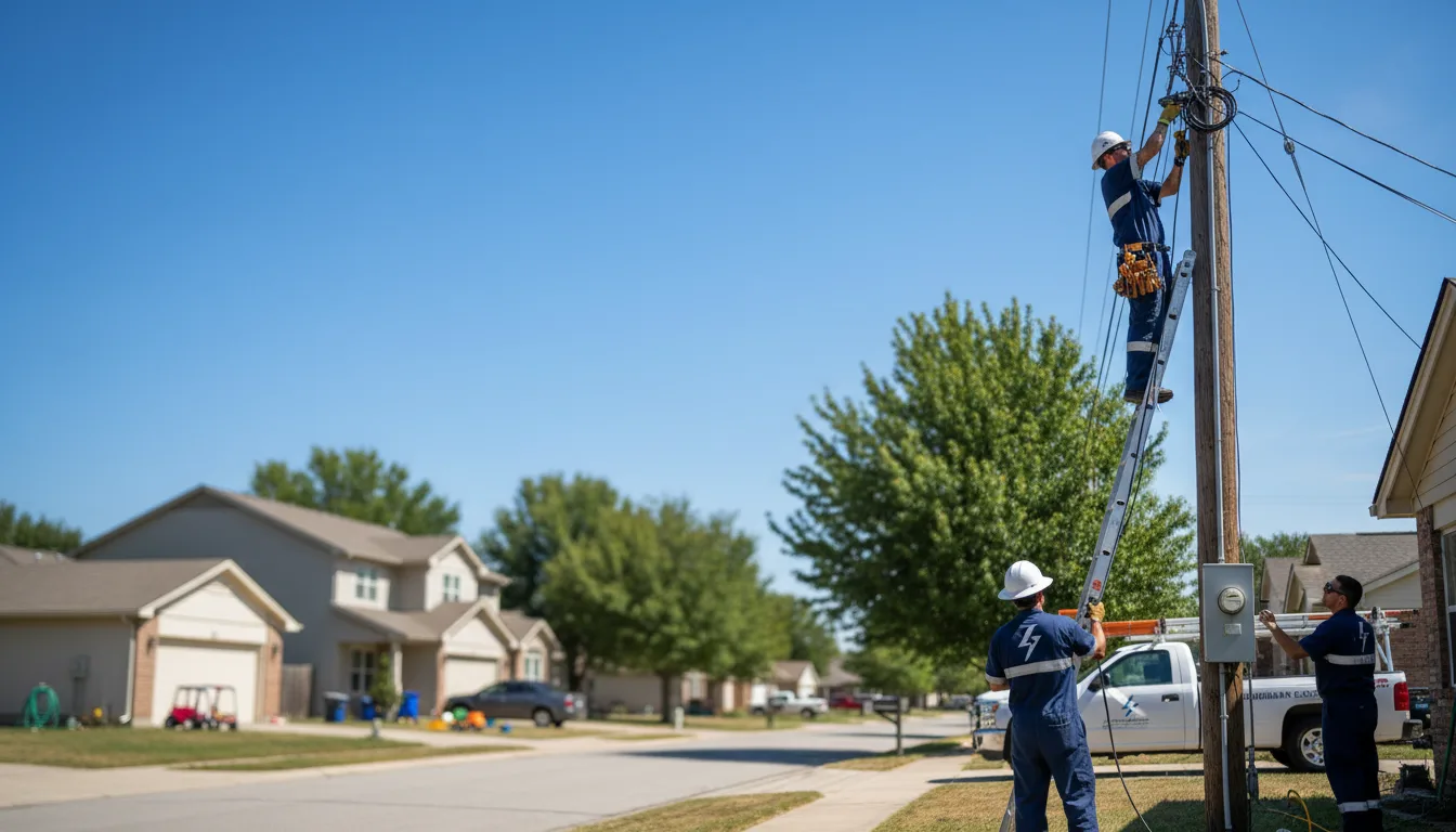 Residential electrician providing installation services in Tullos, LA